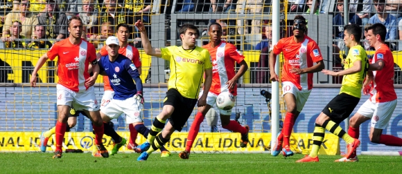 Reich an Torraumszenen (und Toren) war die Partie der 05er bei Borussia Dortmund. 