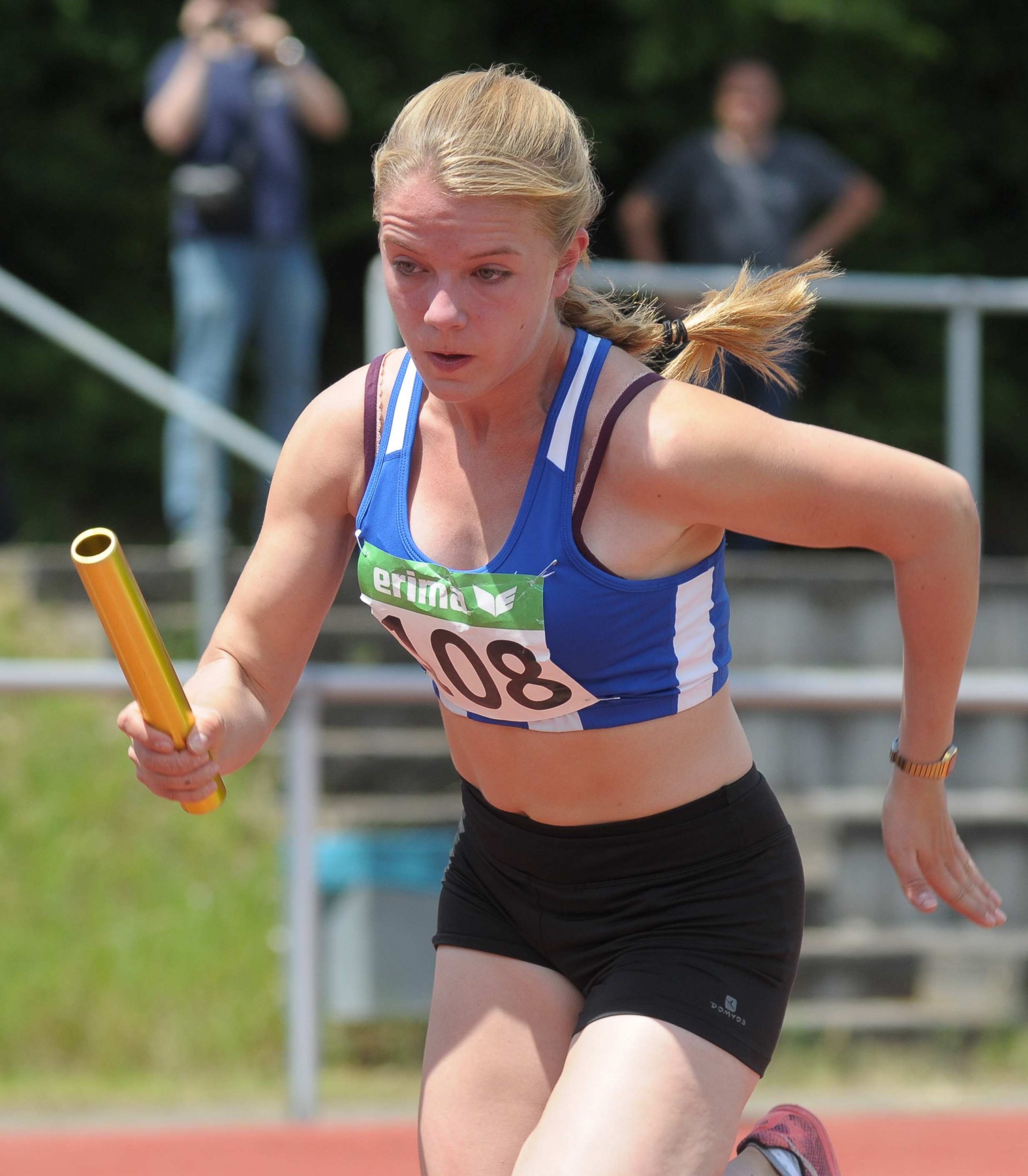 Bellina Volkert und die zweite, noch jüngere USC-Staffel belegten in 51,34 Sekunden den fünften Platz.