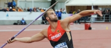 Mit dem Arm allein ließ es sich nicht richten: Julian Weber musste sich in Tallinn mit 79,31 Metern und dem fünften Platz zufriedengeben.