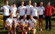 Das U23-Team des Olympiastützpunktes Rheinland-Pfalz/Saarland (hinten von links): Alexander Diedrich, Jonas Wiesen (beide Treis-Karden), Philipp Grebner (MRV), Elias Dreismickenbecker, Julia Hoffmann (beide Speyer), Karolina Farr (MRV), Landestrainer Benedikt Schwarz (Trier). Vorne von links: Frederike Reißig (MRV), Luisa Werner (Saarbrücken), Caroline Meyer, Kathrin Morbe (beide Trier).