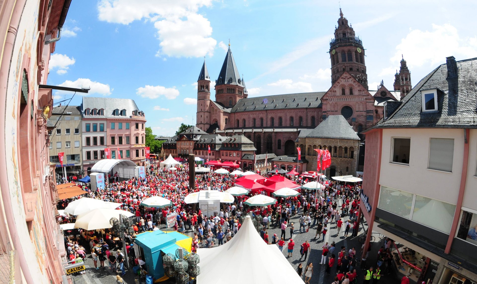 So sah das Ganze von oben aus…