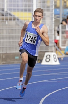Mutig gelaufen, mit Bestzeit und dem sechsten Platz belohnt: 800-Meter-Mann Lars Wagner (USC Mainz).