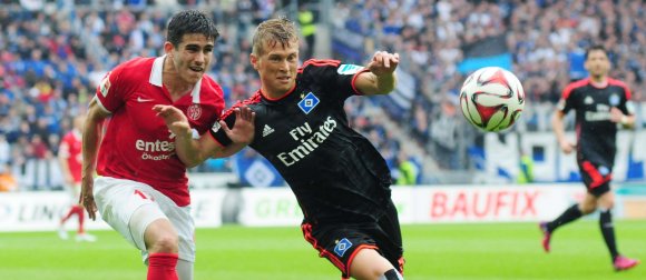 Nicht, dass sich Jairo (l.) und die 05er nicht auf 34 Bundesligaspiele freuten. Aber ein paar Partien im DFB-Pokal dürfen gerne noch dazukommen.