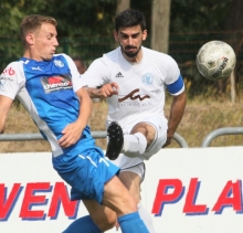 Das ging in die falsche Richtung: Stefano Pennella und der SV Gonsenheim unterlagen im ersten Heimspiel der neuen Oberligasaison dem SV Mehring mit 1:2.