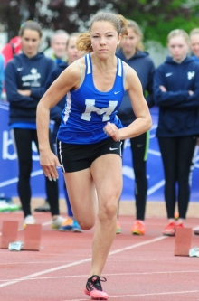 Aline Riedel war nicht ganz zufrieden mit dem elften Platz in Köln. Ihre Trainerin sah das Resultat positiver.