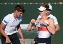 Es läuft einfach bei ihm: Der erst 20-jährige Philipp Grebner steht im A-Finale der WM und hat dort im leichten Doppelvierer beste Chancen, erneut eine Medaille zu gewinnen.