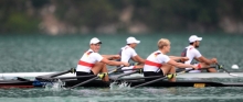 Alles unter Kontrolle: Moritz Moos und Jason Osborne haben mit einer taktischen Meisterleistung das WM-Finale erreicht. Obendrein schafften sie damit die direkte Qualifikation für die Olympischen Spiele 2016 in Rio.