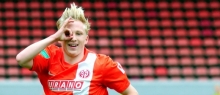 Behielt den Durchblick: Patrick Pflücke erzielte im Spiel gegen den FC Bayern München den einzigen Treffer...
