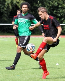 Matthias Cygon, bester Torschütze des FSV Nieder-Olm in der vergangenen Runde, war am ersten Sieg der neuen Saison mit einem Doppelpack beteiligt. So soll es gegen den TuS Biebelnheim am besten weitergehen.