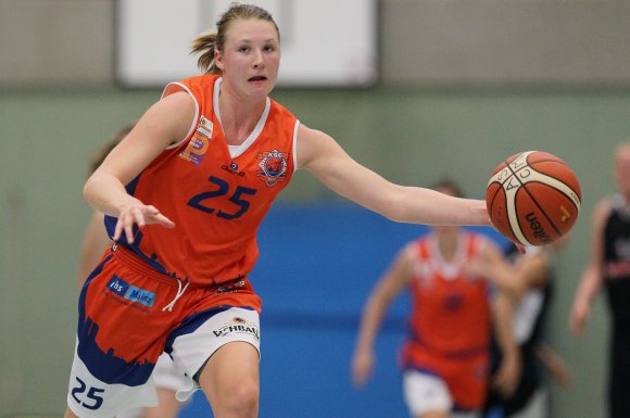 Vanessa DeVries war zum Saisonauftakt die erfolgreichste Mainzer Scorerin. Dass dazu sieben Punkte genügten, minderte die Freude über den Zweitligaeinstand der Kanadierin aber gewaltig.