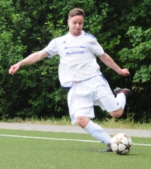 Setzte den Schlusspunkt beim Essenheimer 7:0-Erfolg: Florian Fiessler.