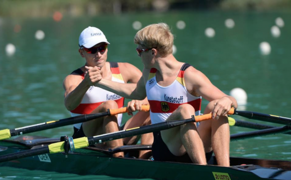 Auf ein Neues: In Schiersten sitzen Moritz Moos und Jason Osborne erstmals nach Platz sechs bei der WM in Aiguebelette wieder in einem Boot. Ein kleine Zwischenetappe auf dem noch langen Weg nach Rio.