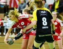 Christine Maric gewann mit der FSG Mainz 05/Budenheim im Pokal gegen ihren alten Verein TV Nellingen. Nun soll in der Meisterschaft der dritte Erfolg in Serie folgen.
