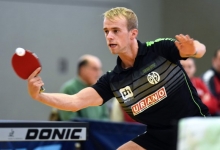 Unterlag dem Wohlbacher Patrick Forkel in fünf Sätzen: 05-Spielführer Dennis Müller.