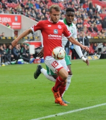 Daniel Brosinski bereitete gegen Werder Bremen das 1:3 für Yoshi Muto vor. Viele Torgelegenheiten hatte sich seine Mannschaft allerdings nicht erarbeitet.