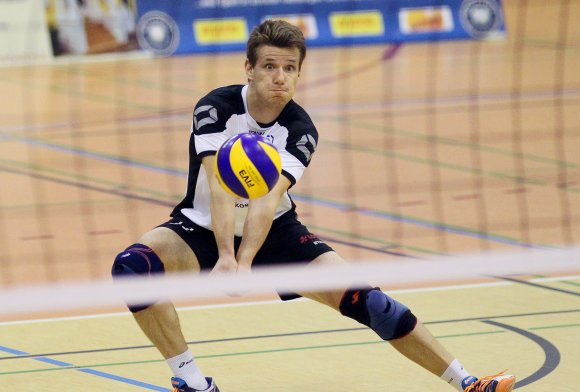 Saubere Annahme: Routinier Carlo Wiese schwärmte nach dem Sieg gegen den SV Fellbach vom „mit Abstand besten Saisonspiel“.