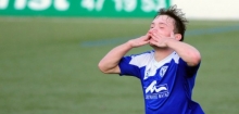 Verteilte Handküsse: Maxim Bujnov hatte soeben das 2:1 erzielt.