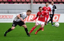 Der Matchwinner: Devante Parker (r.) erzielte den Siegtreffer für die U23 im Spiel gegen den VfR Aalen.