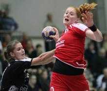 Tamara Heinzelmann war gegen den TSV Haunstetten mit ihren sechs Feldtoren zusammen mit Maxine-Luise Schmohl (5) ein recht erfolgreiches Rückraumduo. Das reichte aber nicht aus um den TSV Haunstetten genügend entgegenzusetzen, zu viele Mitspielerinnen blieben hinter ihrem Leistungsvermögen zurück.