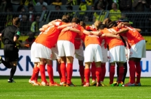 Sind bereit für die Herausforderung: Die Profis des FSV Mainz 05 wollen sich am Samstagnachmittag mit einem Sieg in Gladbach an der Borussia vorbeischieben.