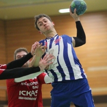 Der Pechvogel des Abends: Ein verbaselter Tempogegenstoß und ein Abwehrschnitzer durch Rechtsaußen Patrick Höppner besiegelten in der Schlussminute die neuerliche Heimniederlage der Sportfreunde Budenheim. Höppner war freilich nicht der einzige, der mit seinen Fehlern zur Pleite gegen die HSG Worms beitrug.