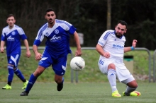 Mustafa Yilmaz (l.) hatte den SVG in der vierten Minute in Führung gebracht, Maximilian Junk (r.) erzielte in der 90. Minute das 2:2.