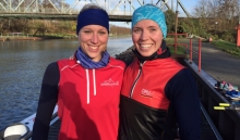 Haben ab Mittwoch einen Koffer in Sevilla: Melanie Hansen (links) und Lea-Katlen Kühne. Auch für Rio würde das Mainzer Duo nur allzu gern die Sachen packen.