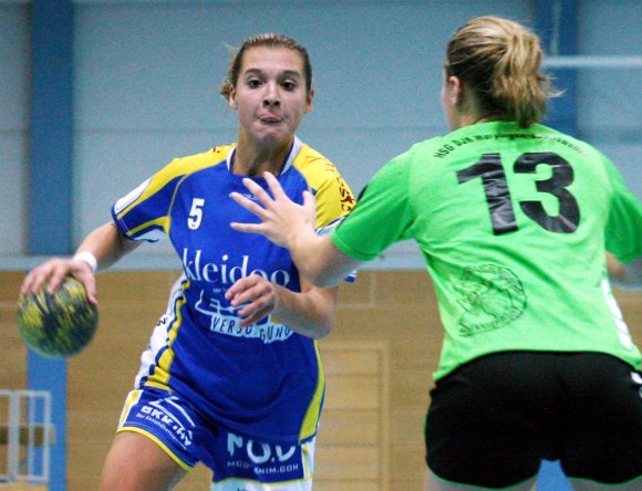 Die A-Jugendliche Selina Klump hat sich im Oberligateam der SG mehr als nur eine Ergänzungsrolle erarbeitet. Gegen die DJK Marpingen war die 18-Jährige fünfmal erfolgreich.