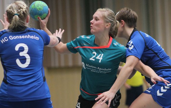 Pechvogel Katja Weber: EIn Steißbeinbruch beim Spitzenspiel in Osthofen nimmt die Bodenheimerin erneut für längere Zeit aus dem Team.