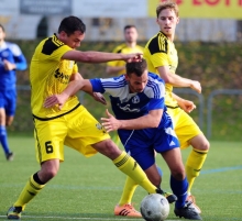 Rettete dem SV Gonsenheim einen Punkt in Mehring: Nicolas Tasch (r.).