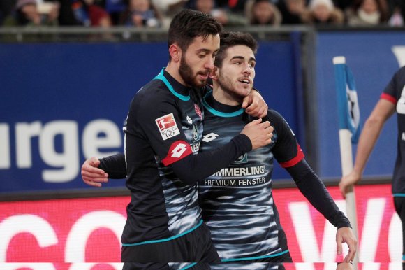 Yunus Malli wusste schon vorher, wie's geht. Jairo weiß es jetzt auch: Beim 3:1-Sieg in Hamburg erzielte der Spanier seinen ersten Bundesliga-Doppelpack.