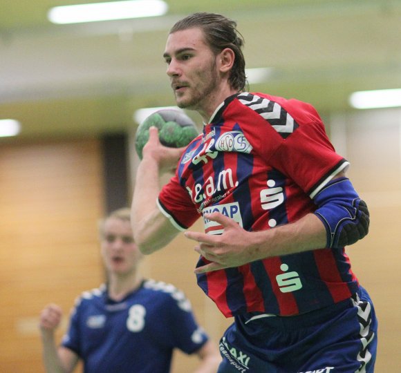 Kreisläufer Kevin Neufurth war mit seinen sechs Feldtoren einer der wenigen JSG-Spieler, die überdurchschnittlich häufig ins gegnerische Tor trafen.