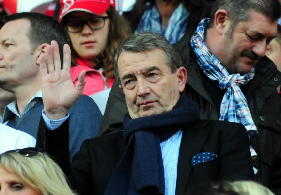Winke, winke: DFB-Präsident Wolfgang Niersbach war auch da.