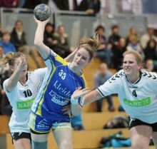 Marisa Müller hat den Weg durch die Gästedeckung gefunden. Das fiel den Bretzenheimerinnen gegen den Aufsteiger nicht immer so leicht, technische Fehler störten häufiger den Spielfluss.