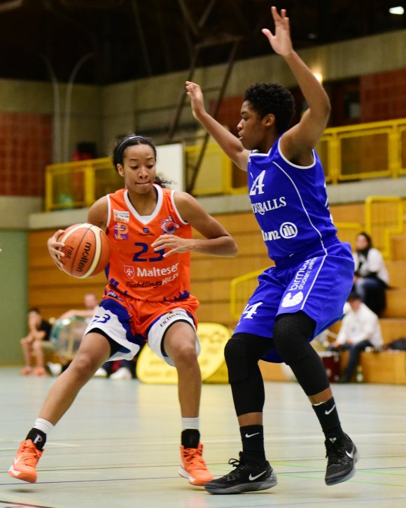 Soll ihr Team in Heidelberg zumindest zu einem respektablen Ergebnis führen: Bria Richardson (l.).