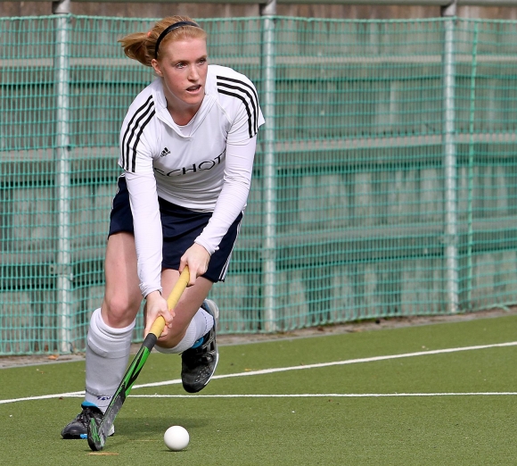 Dreifache Torschützin beim 8:0-Kantersieg der Schott-Hockeyfrauen war Stürmerin Amelie Neumann-Kleinpaul.