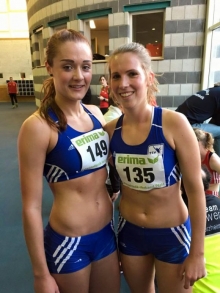 Gut gelaufen: Bianca Prokopowicz (l.), die in Sindelfingen unter anderem mit Lisa Engelhard Staffel-Bronze gewonnen hatte, erfüllte am Mittwoch in Frankfurt die DM-Norm über 800 Meter ...