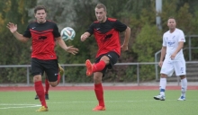 Stellen sich auf ein schweres Restprogramm mit dem FSV Nieder-Olm ein: Wladimir Tislenko (l.) und Matthias Cygon.