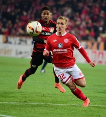 Pablo De Blasis präsentierte sich gegen Bayer Leverkusen in glänzender Form und bereitete auch das 1:0 durch Yunus Malli durch. Ob der Argentinier auch in München aufläuft, wird sich am Abend weisen.