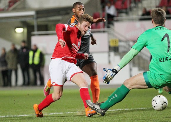 Der einzige Torschütze des Abends: Lucas Höler erzielte in der 21. Minute das 1:0 für die Mainzer U23. Wie sich zeigen sollte, war dies der Siegtreffer.