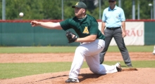Pitcher Daniel Klein ist einer der drei Ex-Mainzer, die inzwischen bei den Bad Homburg Hornets wichtige Rollen spielen.
