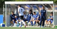 Weiß noch nicht, wie es weitergeht, will aber in jedem Fall mit seiner Mannschaft aufsteigen: Patrick Bieger (r.), der Trainer des TSV Schott Mainz II.