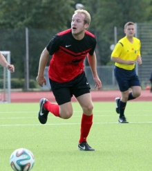 Sprinter und Vorbereiter des zweiten Nieder-Olmer Treffers: Felix Widmer