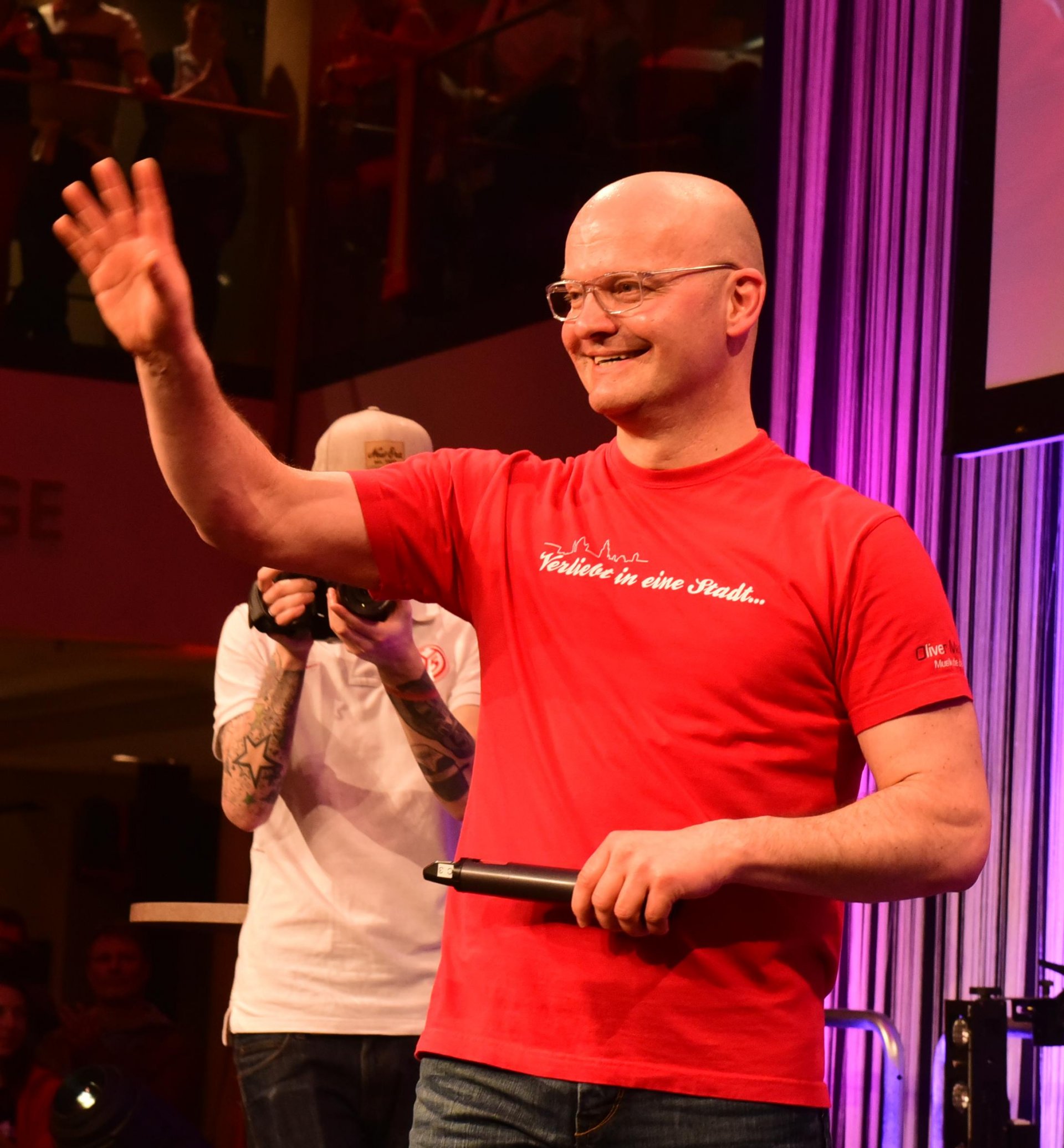 „In der Arena“ sang auch Oliver Mager.