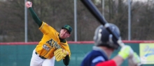 Seit einem Jahr beinahe pausenlos im Einsatz: A's-Pitcher Janni Stöcklin.