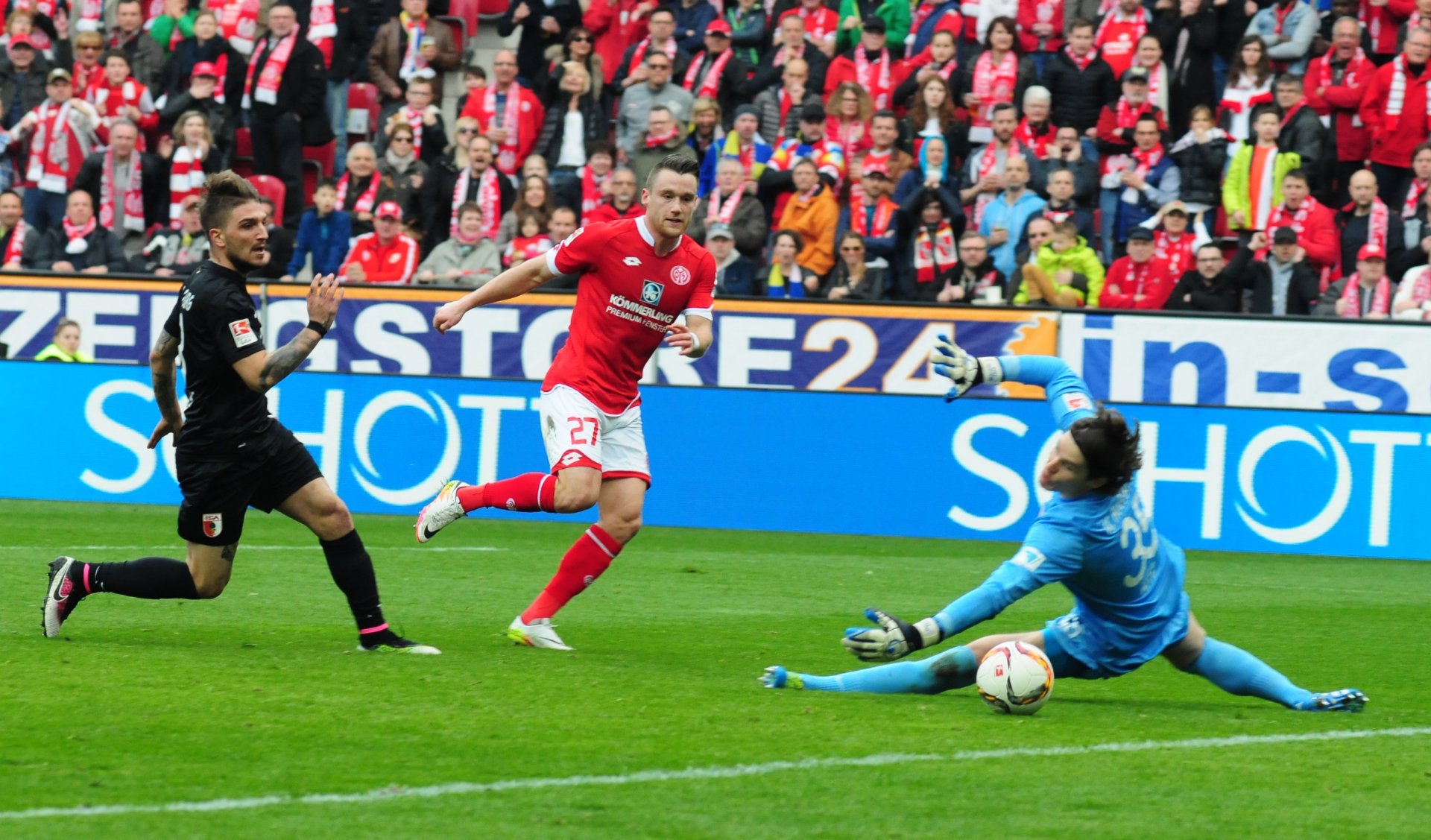 …und er beendete ihn mit diesem Schuss zum 4:2.