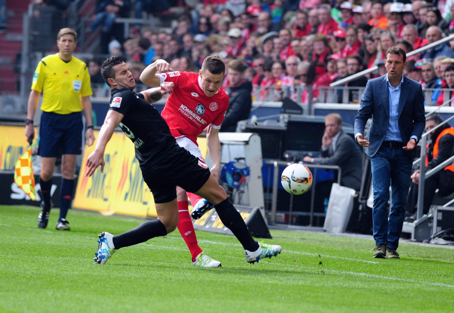 Gaetan Bussmann hat sich in der Rückrunde zur unumstrittenen Nummer eins auf der linken Abwehrseite entwickelt – das bestätigte der Franzose auch gegen den FC Augsburg.