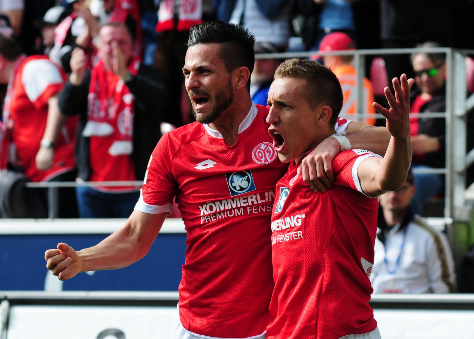 …dann mit Vorlagengeber Danny Latza.