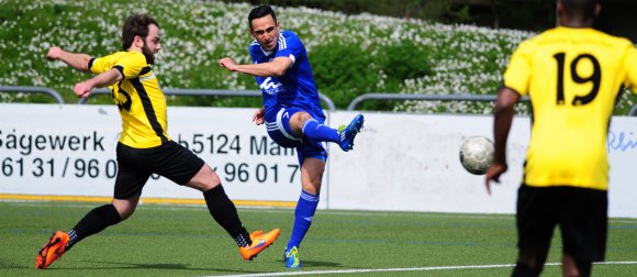 Gegen Borussia Neunkirchen hatten Babak Keyhanfar und seine Mitspieler zu wenige Abschlüsse. In Koblenz müssen die Kollegen das alleine regeln, der Kotrainer fällt wegen einer Zerrung aus.sen das 