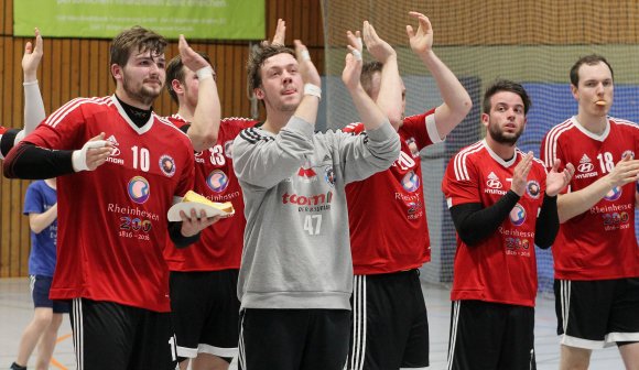 Abschied vom Publikum: Nach einer anstrengenden Saison des permanenten Strampelns gegen den Abstieg erlaubte der Sieg der TSG Haßloch in der Drittliga-Abstiegsrunde einen ganz entspannten Abschlussabend gegen die HSG Eckbachtal.